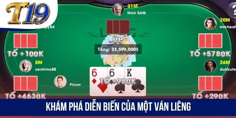 Khám phá diễn biến của một ván Liêng