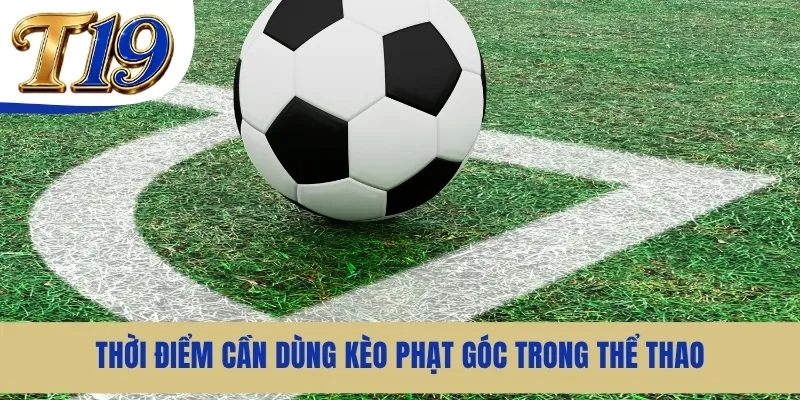 Thời điểm cần dùng kèo phạt góc trong thể thao